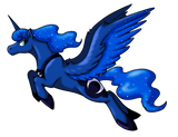 Fitted T-shirt - "Luna" by Stormblaze-Pegasus