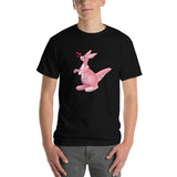 Regular Short Sleeve T-Shirt - "Pink Kangaroo" by Arin