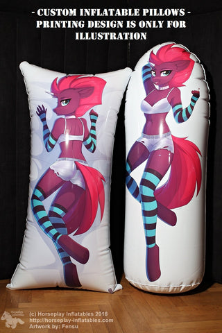 Custom inflatable body pillows
