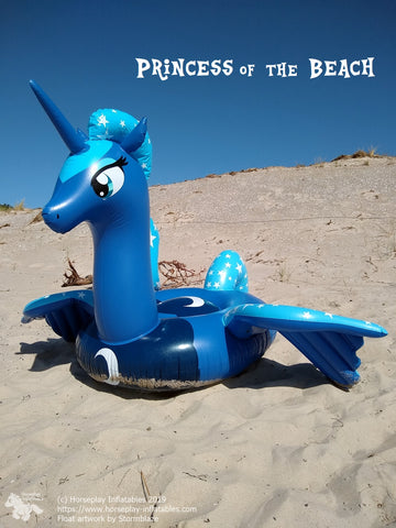 Reach for the Moon - inflatable pony float