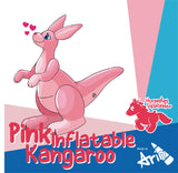 Inflatable pink kangaroo by Arin