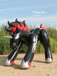Night Fire - the inflatable gothic unicorn