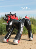 Night Fire - the inflatable gothic unicorn