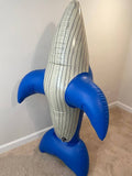 Inflatable blue whale suit