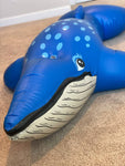 Inflatable blue whale suit