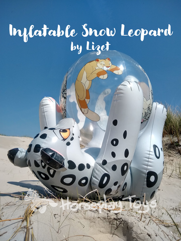 Inflatable Snow Leopard by Lizet